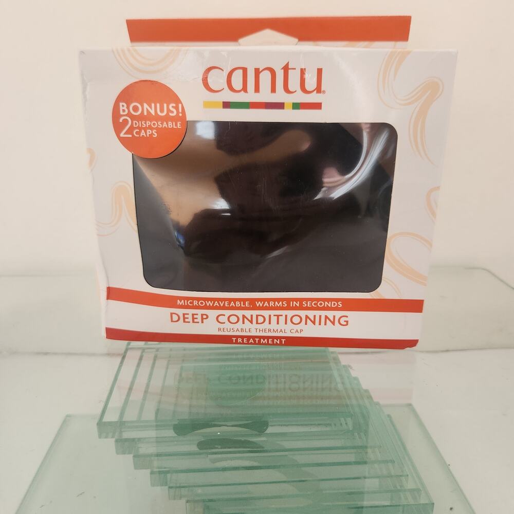 Set of 2 NIB Cantu reusable Deep Conditioning Reusable Thermal Caps Cantu